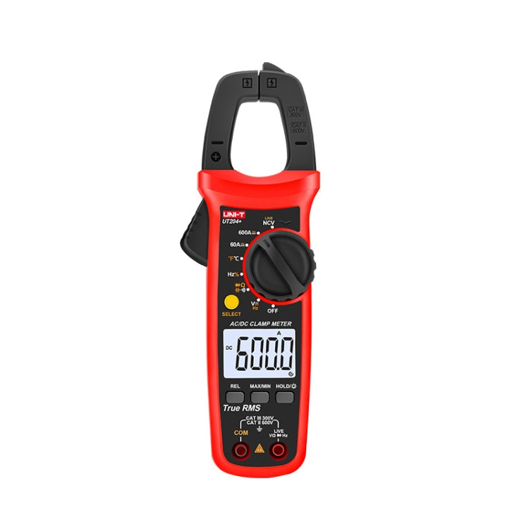 Rilevatore di tensione CA/CC a pinza digitale UNI-T UT204+ 600A, UT204+ 600A Rilevatore di tensione CA/CC a pinza digitale UNI-T UT204+ 600A, UT204+ 600A